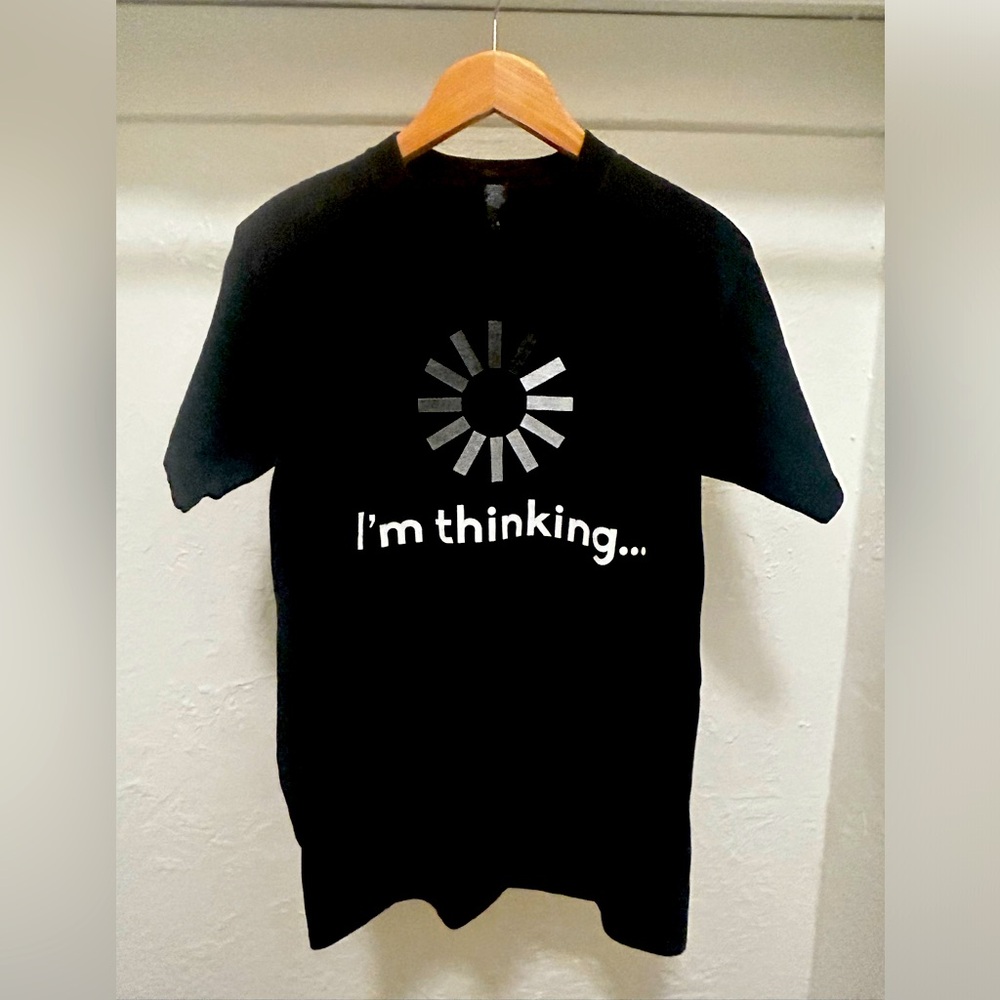 Black t-shirt, excellent condition. Size small.